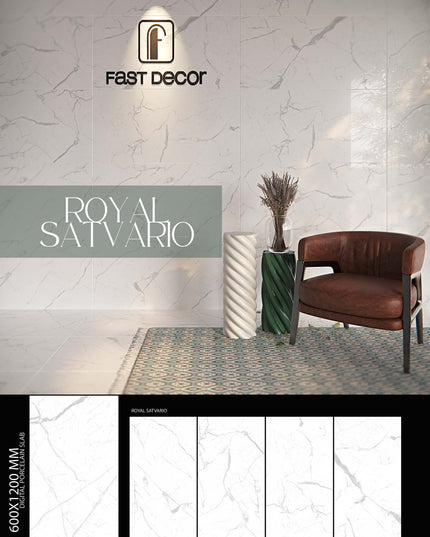Tile for Wall - Ceramic - 600x1200x9mm - Alkazer Beige