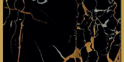 Marble Panels PVC  - GOLD BLACK