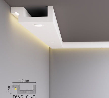 Decovision Xps Extruded Polystyrene Led Coving Cornice Molding Trim SL Series