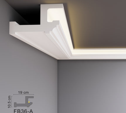 Decovision Xps Extruded Polystyrene Led Coving Cornice Molding Trim FB Series