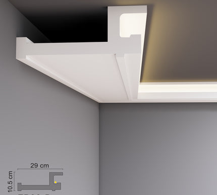 Decovision Xps Extruded Polystyrene Led Coving Cornice Molding Trim FB Series