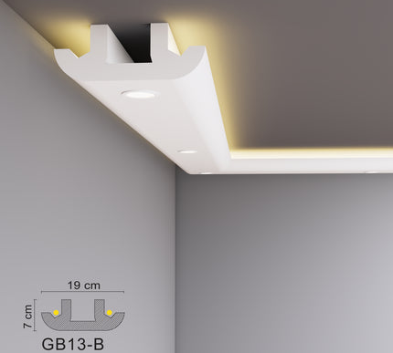 Decovision Xps Extruded Polystyrene Led Coving Cornice Molding Trim GB Series