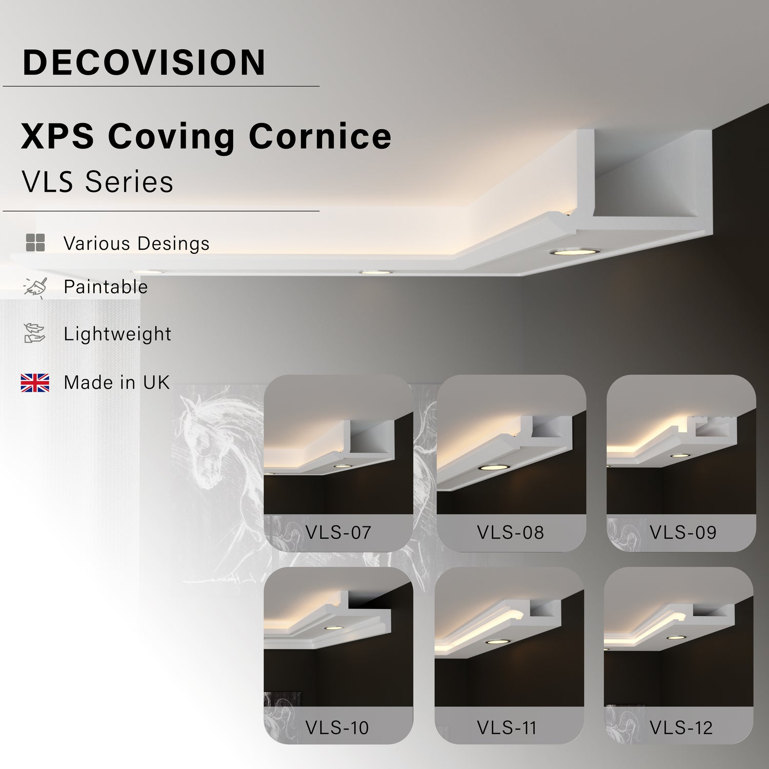 Led Cornice Coving Moulding VLS Series