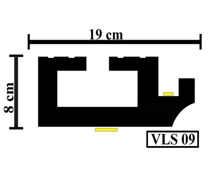 Led Cornice Coving Moulding VLS09