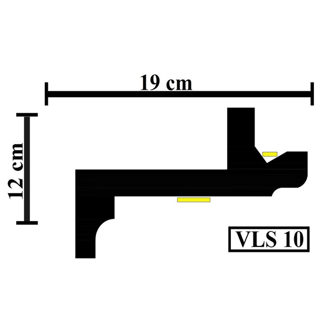 Led Cornice Coving Moulding VLS10