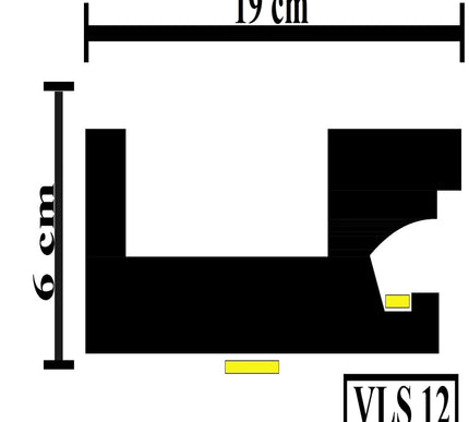 Led Cornice Coving Moulding VLS12