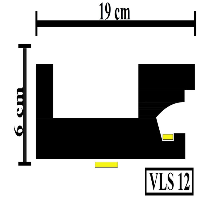 Led Cornice Coving Moulding VLS12