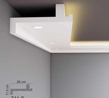 Decovision Xps Extruded Polystyrene Led Coving Cornice Molding Trim Z Series
