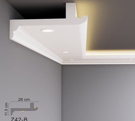 Decovision Xps Extruded Polystyrene Led Coving Cornice Molding Trim Z Series