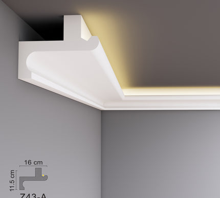 Decovision Xps Extruded Polystyrene Led Coving Cornice Molding Trim Z Series