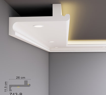 Decovision Xps Extruded Polystyrene Led Coving Cornice Molding Trim Z Series