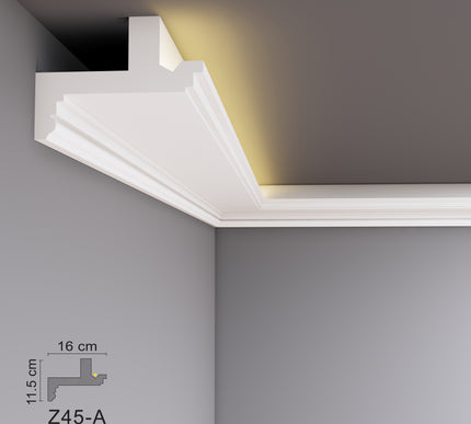 Decovision Xps Extruded Polystyrene Led Coving Cornice Molding Trim Z Series