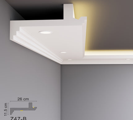 Decovision Xps Extruded Polystyrene Led Coving Cornice Molding Trim Z Series