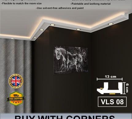 Led Cornice Coving Moulding VLS Series