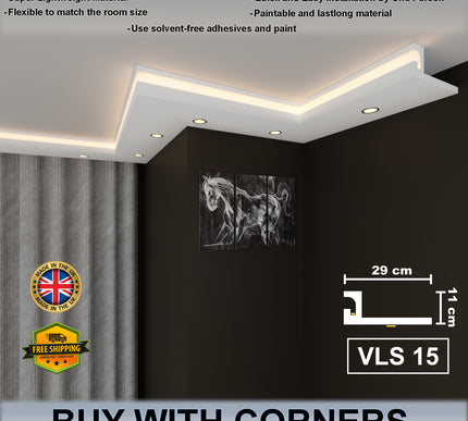 Led Cornice Coving Moulding VLS Series