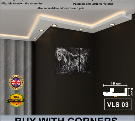 Led Cornice Coving Moulding VLS Series