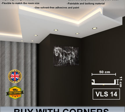 Led Cornice Coving Moulding VLS Series