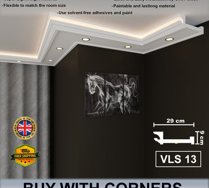 Led Cornice Coving Moulding VLS Series