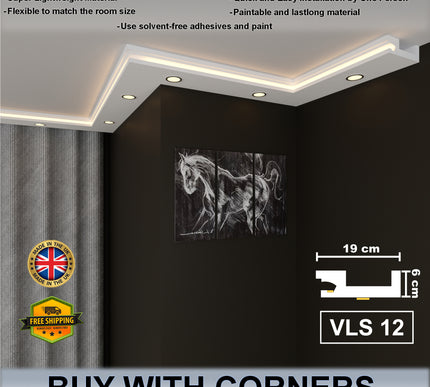 Led Cornice Coving Moulding VLS Series