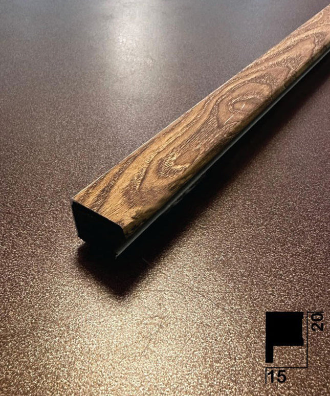 PANELING CORNER END FOR WALL AND CEILING DECORATION - POLYMER RAW MATERIAL - DV210-KBKM 2cm