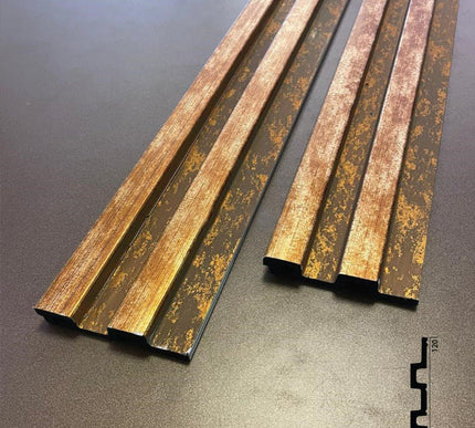 PANELING FOR WALL AND CEILING DECORATION - POLYMER RAW MATERIAL - DV120-AA 12 cm