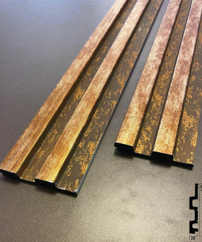 PANELING FOR WALL AND CEILING DECORATION - POLYMER RAW MATERIAL - DV120-AA 12 cm