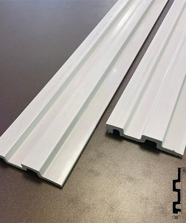 PAINTABLE PANELING FOR WALL AND CEILING DECORATION - POLYMER RAW MATERIAL - DV120-D2 12 cm