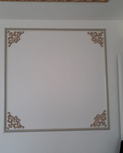 PALACE CORNER MOTIF - POLYSTYRENE - DGM24-P PATINA 41*26cm