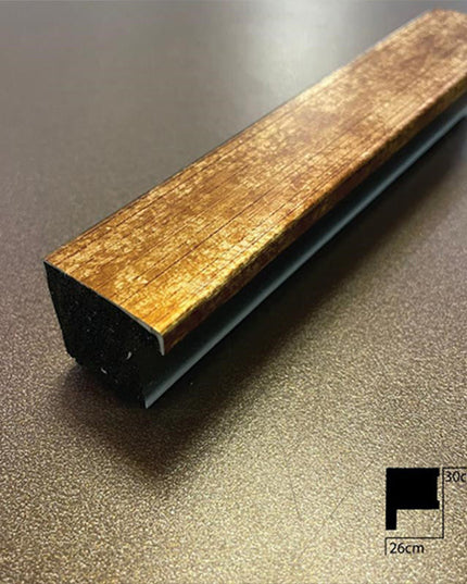 PANELING CORNER END FOR WALL AND CEILING DECORATION - POLYMER RAW MATERIAL - DV120-AAKM 3cm