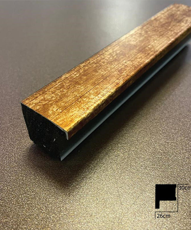 PANELING CORNER END FOR WALL AND CEILING DECORATION - POLYMER RAW MATERIAL - DV120-AAKM 3cm