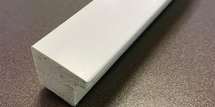 PAINTABLE PANELING CORNER END FOR WALL AND CEILING DECORATION - POLYMER RAW MATERIAL - DV120-D2KM 3cm