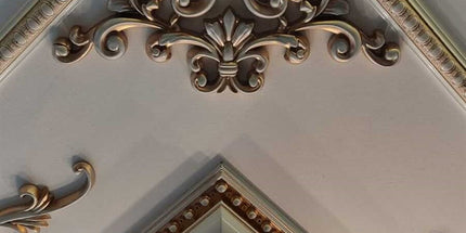 PALACE CORNER MOTIF - POLYSTYRENE - DGM24-P PATINA 41*26cm