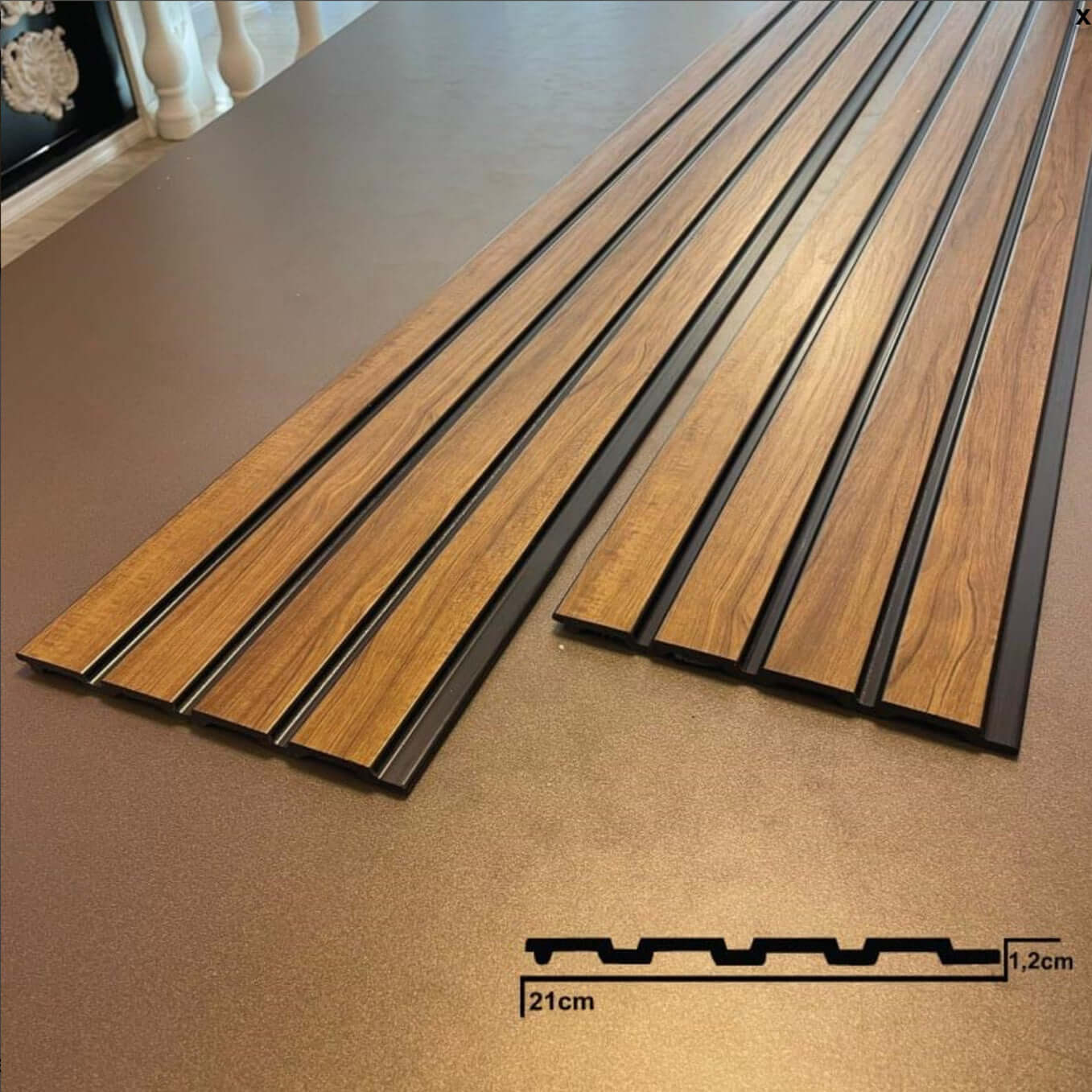 PANELING FOR WALL AND CEILING DECORATION - POLYMER RAW MATERIAL - DV210-KC 21cm