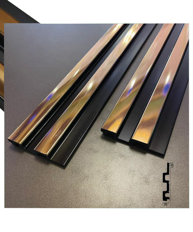 PANELING FOR WALL AND CEILING DECORATION - POLYMER RAW MATERIAL - DV120-SA 12 cm