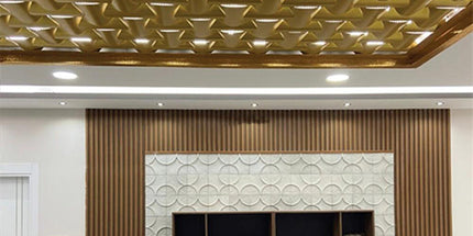 PANELING FOR WALL AND CEILING DECORATION - POLYMER RAW MATERIAL - DV120-CM 12cm