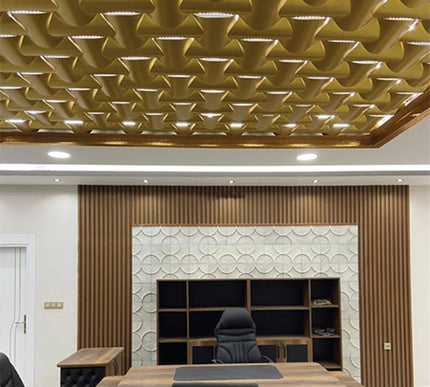 PANELING FOR WALL AND CEILING DECORATION - POLYMER RAW MATERIAL - DV120-CM 12cm