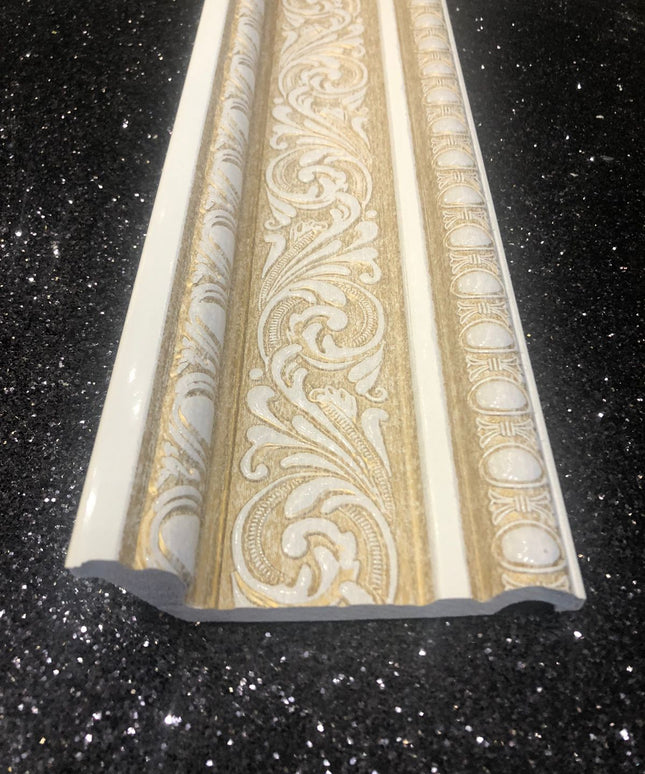PALACE NEW XPS COVING POLYURETHANE CORNICE MOLDING LIGHTWEIGHT FINEST QUALITY - PATINA BA12635-4P 13cm