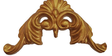 CORNER CEILING AND WALL MOTIF - POLYSTYRENE - DGM50-A - INNER GOLD 13*9cm