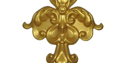 CORNER CEILING AND WALL MOTIF - POLYSTYRENE - DGM56-A- EXTERNAL CORNER GOLD 13*13cm