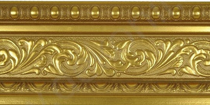 PALACE NEW XPS COVING POLYURETHANE CORNICE MOLDING LIGHTWEIGHT FINEST QUALITY - GOLD BA12635-3A 12,6cm