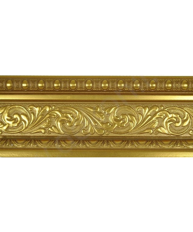 PALACE NEW XPS COVING POLYURETHANE CORNICE MOLDING LIGHTWEIGHT FINEST QUALITY - GOLD BA12635-3A 12,6cm