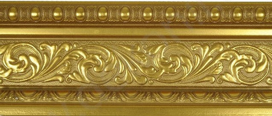 PALACE NEW XPS COVING POLYURETHANE CORNICE MOLDING LIGHTWEIGHT FINEST QUALITY - GOLD BA12635-3A 12,6cm