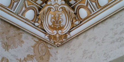 CORNER CEILING AND WALL MOTIF - POLYSTYRENE - DGM54-P- JOINT PATINA 17*13cm