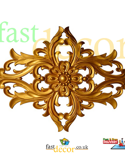 PALACE CORNER MOTIF - POLYSTYRENE - SNAP ON - DGM11-A- GOLD STAR 37*29cm