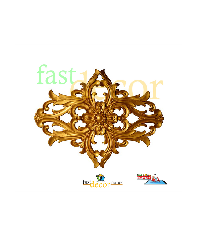 PALACE CORNER MOTIF - POLYSTYRENE - SNAP ON - DGM11-A- GOLD STAR 37*29cm