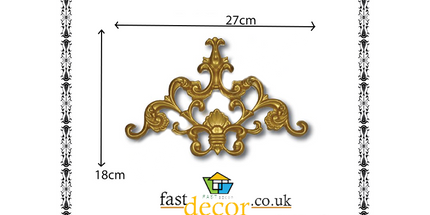PALACE CORNER MOTIF - POLYSTYRENE - DGM23-A - GOLD 27*18cm