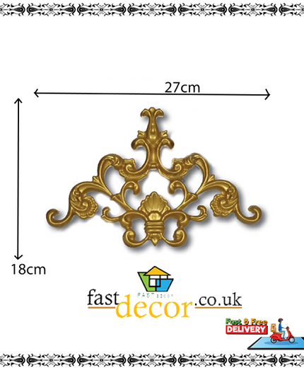 PALACE CORNER MOTIF - POLYSTYRENE - DGM23-A - GOLD 27*18cm