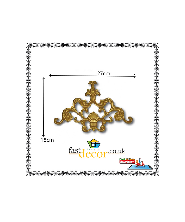 PALACE CORNER MOTIF - POLYSTYRENE - DGM23-A - GOLD 27*18cm