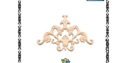 PALACE CORNER MOTIF - POLYSTYRENE - DGM23-D2 - PAINTABLE  27*18cm