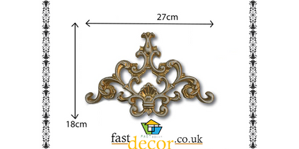 PALACE CORNER MOTIF - POLYSTYRENE - DGM23-P - PATINA 27*18cm